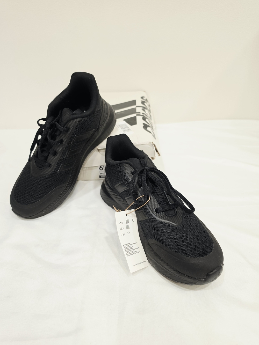 adidas X_PLRPATH Shoes Kids All-Black Lace-Up Athletic Sneakers